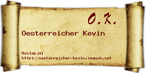 Oesterreicher Kevin névjegykártya